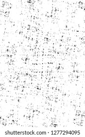 Vector grunge overlay texture. Black and white background. Abstract monochrome image includes a faded effect in dark tones