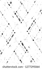 Vector grunge overlay texture. Black and white background. Abstract monochrome image includes a faded effect in dark tones
