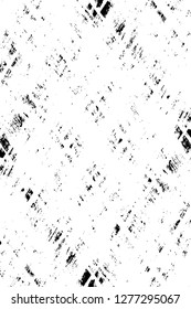 Vector grunge overlay texture. Black and white background. Abstract monochrome image includes a faded effect in dark tones