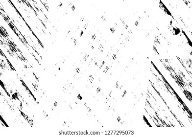 Vector grunge overlay texture. Black and white background. Abstract monochrome image includes a faded effect in dark tones