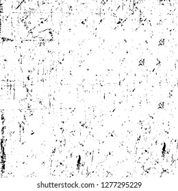 Vector grunge overlay texture. Black and white background. Abstract monochrome image includes a faded effect in dark tones