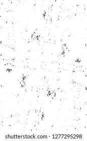 Vector grunge overlay texture. Black and white background. Abstract monochrome image includes a faded effect in dark tones