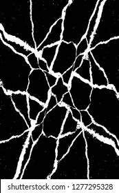 Vector grunge overlay texture. Black and white background. Abstract monochrome image includes a faded effect in dark tones