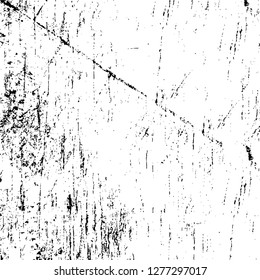 Vector grunge overlay texture. Black and white background. Abstract monochrome image includes a faded effect in dark tones