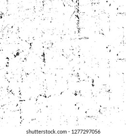 Vector grunge overlay texture. Black and white background. Abstract monochrome image includes a faded effect in dark tones