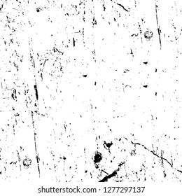 Vector grunge overlay texture. Black and white background. Abstract monochrome image includes a faded effect in dark tones