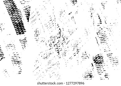 Vector grunge overlay texture. Black and white background. Abstract monochrome image includes a faded effect in dark tones