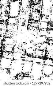 Vector grunge overlay texture. Black and white background. Abstract monochrome image includes a faded effect in dark tones