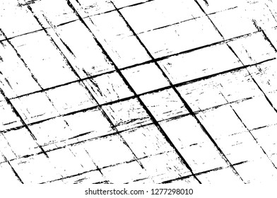 Vector grunge overlay texture. Black and white background. Abstract monochrome image includes a faded effect in dark tones
