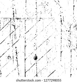 Vector grunge overlay texture. Black and white background. Abstract monochrome image includes a faded effect in dark tones