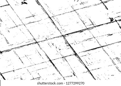 Vector grunge overlay texture. Black and white background. Abstract monochrome image includes a faded effect in dark tones