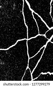 Vector grunge overlay texture. Black and white background. Abstract monochrome image includes a faded effect in dark tones