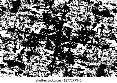 Vector grunge overlay texture. Black and white background. Abstract monochrome image includes a faded effect in dark tones