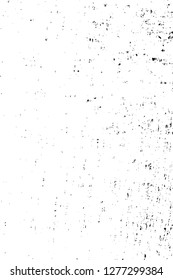 Vector grunge overlay texture. Black and white background. Abstract monochrome image includes a faded effect in dark tones