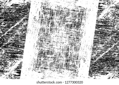 Vector grunge overlay texture. Black and white background. Abstract monochrome image includes a faded effect in dark tones