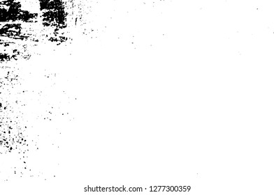 Vector grunge overlay texture. Black and white background. Abstract monochrome image includes a faded effect in dark tones