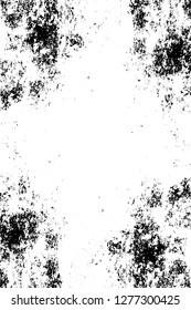 Vector grunge overlay texture. Black and white background. Abstract monochrome image includes a faded effect in dark tones