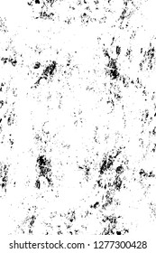 Vector grunge overlay texture. Black and white background. Abstract monochrome image includes a faded effect in dark tones