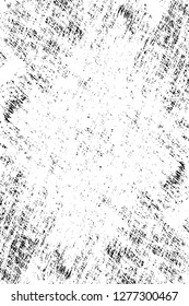 Vector grunge overlay texture. Black and white background. Abstract monochrome image includes a faded effect in dark tones