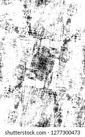 Vector grunge overlay texture. Black and white background. Abstract monochrome image includes a faded effect in dark tones