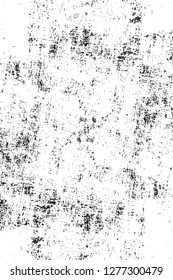 Vector grunge overlay texture. Black and white background. Abstract monochrome image includes a faded effect in dark tones