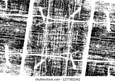 Vector grunge overlay texture. Black and white background. Abstract monochrome image includes a faded effect in dark tones