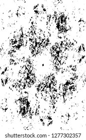 Vector grunge overlay texture. Black and white background. Abstract monochrome image includes a faded effect in dark tones