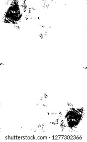 Vector grunge overlay texture. Black and white background. Abstract monochrome image includes a faded effect in dark tones