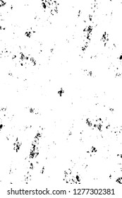 Vector grunge overlay texture. Black and white background. Abstract monochrome image includes a faded effect in dark tones
