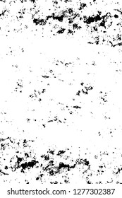 Vector grunge overlay texture. Black and white background. Abstract monochrome image includes a faded effect in dark tones