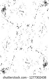 Vector grunge overlay texture. Black and white background. Abstract monochrome image includes a faded effect in dark tones