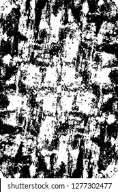 Vector grunge overlay texture. Black and white background. Abstract monochrome image includes a faded effect in dark tones