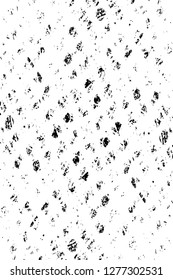 Vector grunge overlay texture. Black and white background. Abstract monochrome image includes a faded effect in dark tones