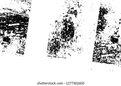 Vector grunge overlay texture. Black and white background. Abstract monochrome image includes a faded effect in dark tones