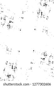 Vector grunge overlay texture. Black and white background. Abstract monochrome image includes a faded effect in dark tones