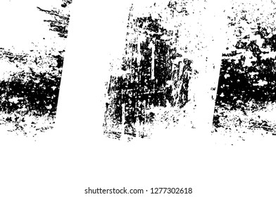 Vector grunge overlay texture. Black and white background. Abstract monochrome image includes a faded effect in dark tones