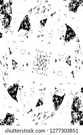 Vector grunge overlay texture. Black and white background. Abstract monochrome image includes a faded effect in dark tones
