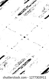 Vector grunge overlay texture. Black and white background. Abstract monochrome image includes a faded effect in dark tones