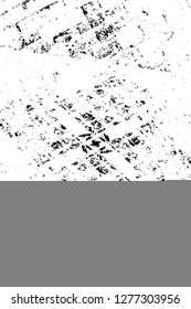 Vector grunge overlay texture. Black and white background. Abstract monochrome image includes a faded effect in dark tones