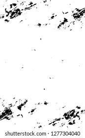 Vector grunge overlay texture. Black and white background. Abstract monochrome image includes a faded effect in dark tones