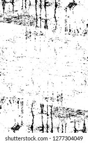 Vector grunge overlay texture. Black and white background. Abstract monochrome image includes a faded effect in dark tones
