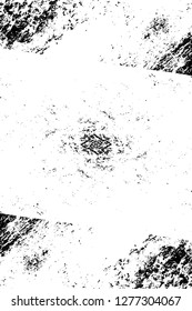 Vector grunge overlay texture. Black and white background. Abstract monochrome image includes a faded effect in dark tones