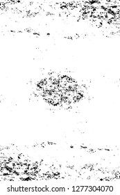 Vector grunge overlay texture. Black and white background. Abstract monochrome image includes a faded effect in dark tones