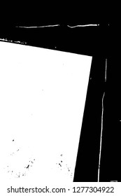 Vector grunge overlay texture. Black and white background. Abstract monochrome image includes a faded effect in dark tones
