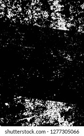 Vector grunge overlay texture. Black and white background. Abstract monochrome image includes a faded effect in dark tones