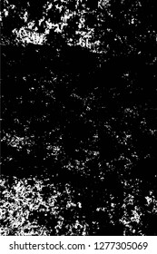 Vector grunge overlay texture. Black and white background. Abstract monochrome image includes a faded effect in dark tones