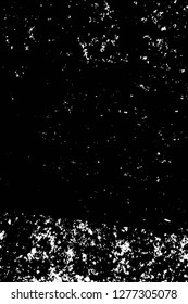Vector grunge overlay texture. Black and white background. Abstract monochrome image includes a faded effect in dark tones