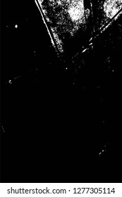 Vector grunge overlay texture. Black and white background. Abstract monochrome image includes a faded effect in dark tones