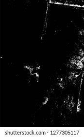 Vector grunge overlay texture. Black and white background. Abstract monochrome image includes a faded effect in dark tones
