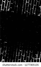 Vector grunge overlay texture. Black and white background. Abstract monochrome image includes a faded effect in dark tones